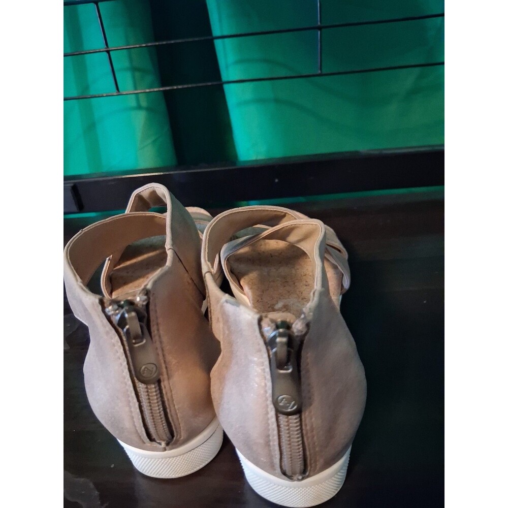 Adrienne Vittadina Claudmetallic sandals clean streetwear preppy trendy sz 8 M - Picture 3 of 4